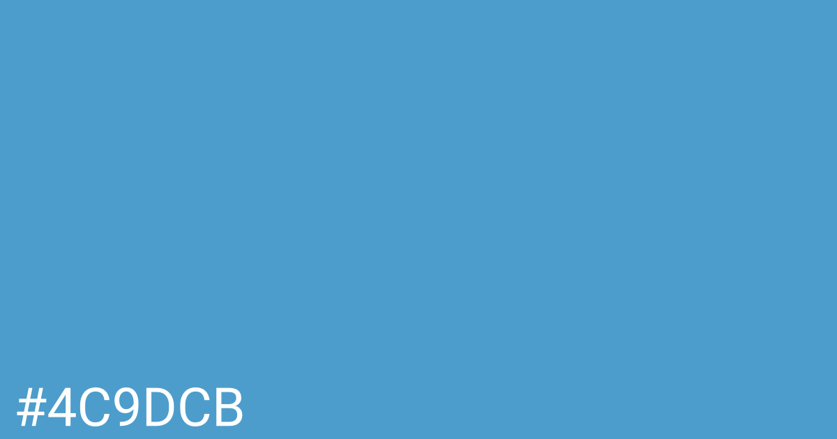 Hex color #4c9dcb graphic
