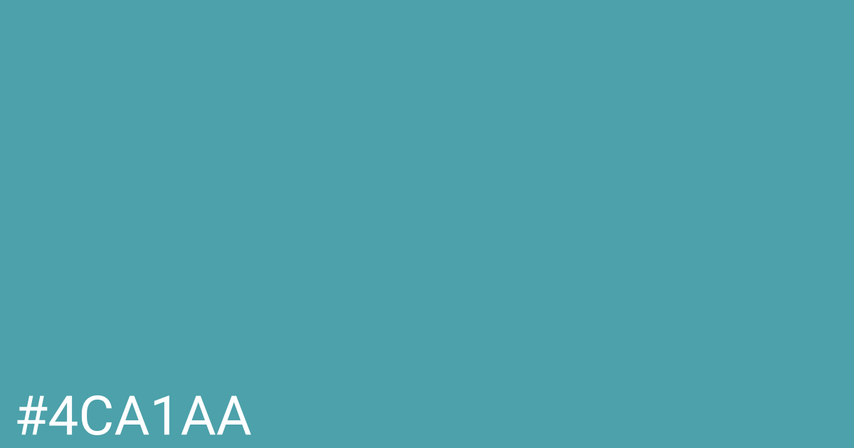 Hex color #4ca1aa graphic