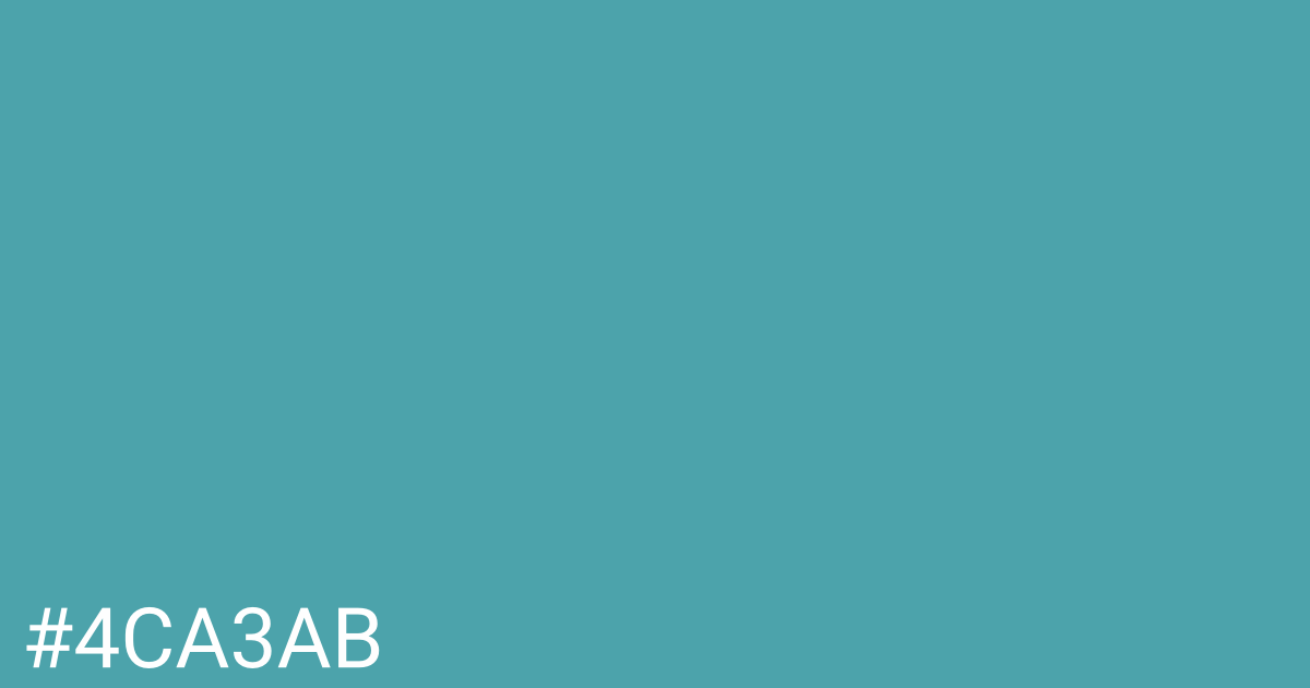 Hex color #4ca3ab graphic