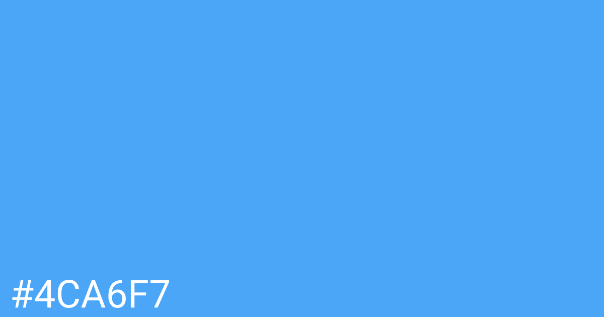 Hex color #4ca6f7 graphic