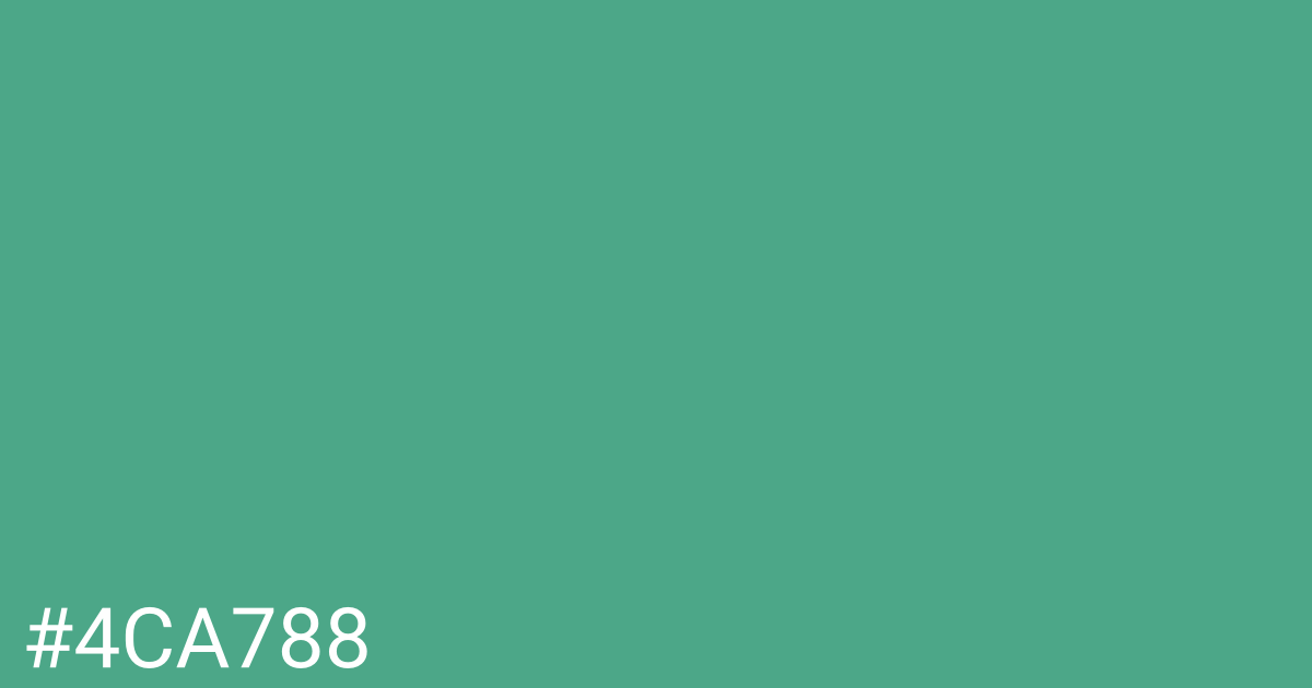 Hex color #4ca788 graphic