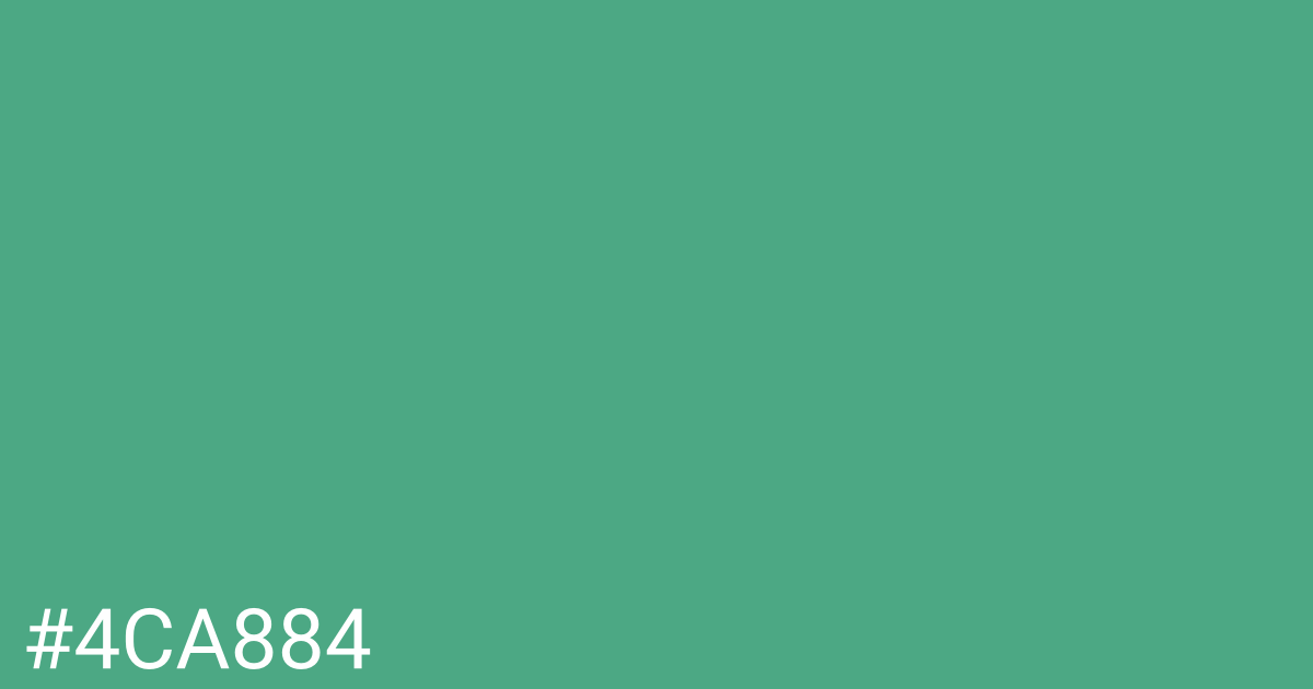 Hex color #4ca884 graphic