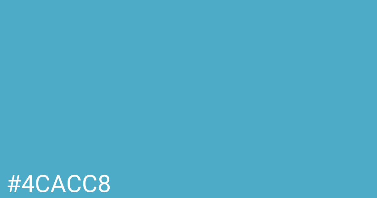 Hex color #4cacc8 graphic
