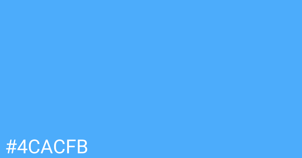 Hex color #4cacfb graphic