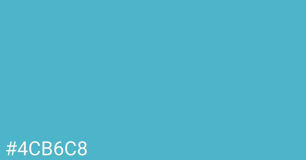 Hex color #4cb6c8 graphic