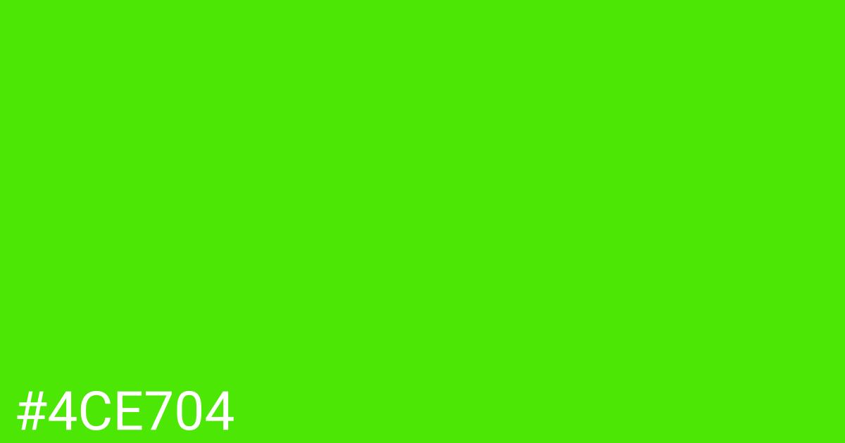 Hex color #4ce704 graphic