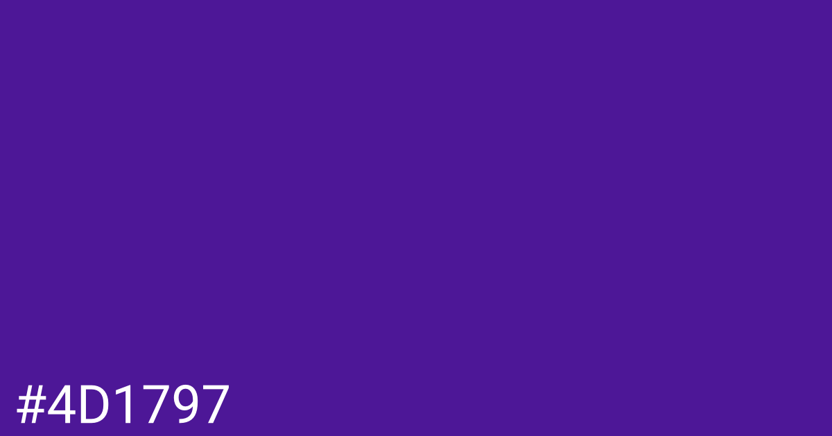 Hex color #4d1797 graphic