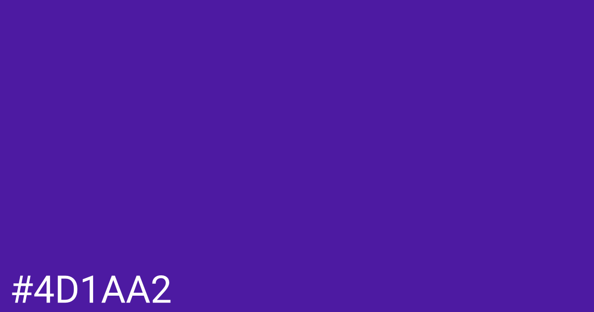 Hex color #4d1aa2 graphic