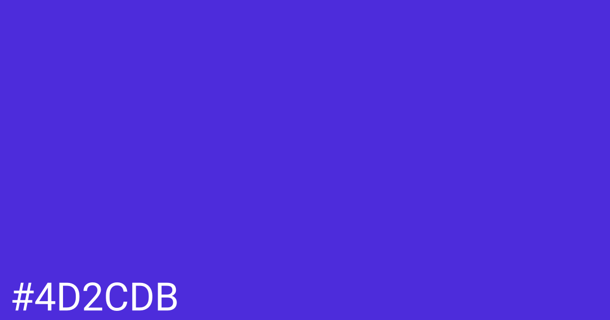 Hex color #4d2cdb graphic