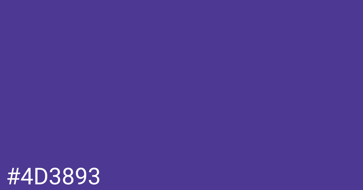Hex color #4d3893 graphic