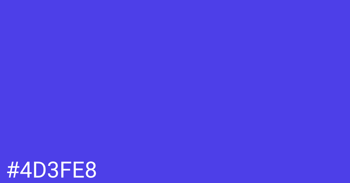 Hex color #4d3fe8 graphic