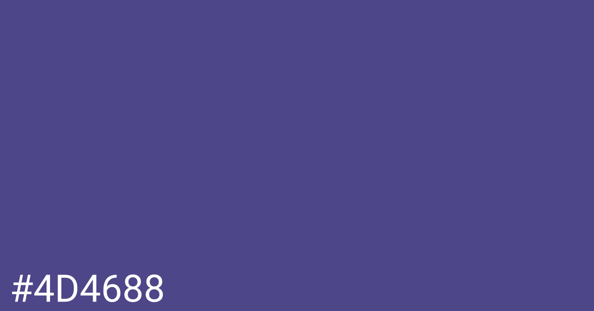 Hex color #4d4688 graphic