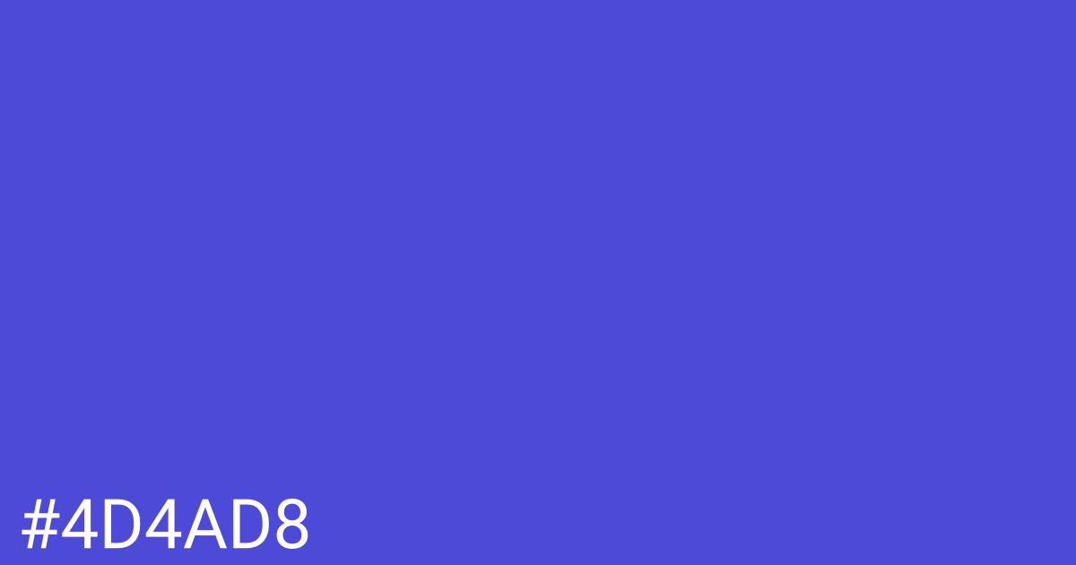 Hex color #4d4ad8 graphic