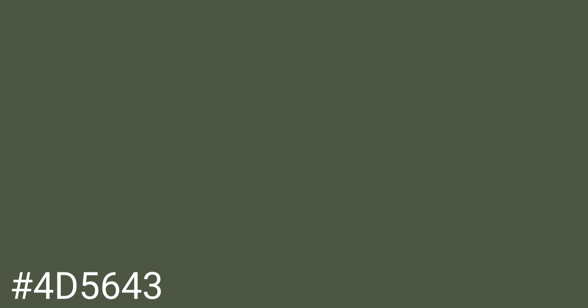 Hex color #4d5643 graphic