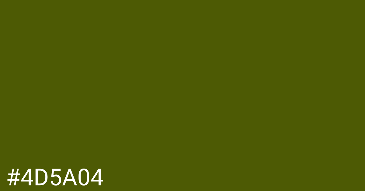 Hex color #4d5a04 graphic