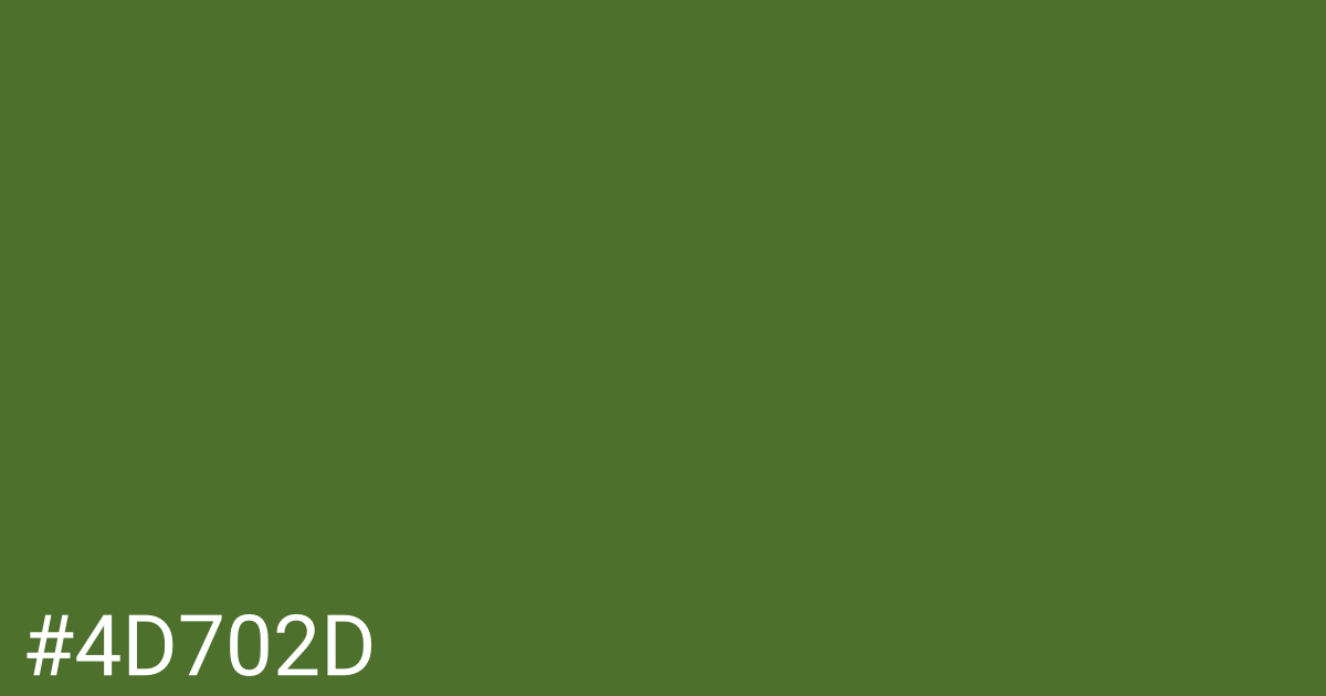 Hex color #4d702d graphic