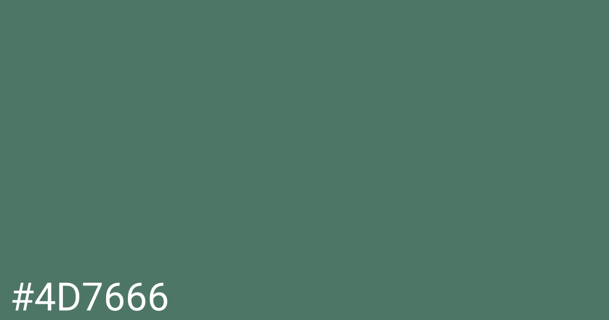 Hex color #4d7666 graphic