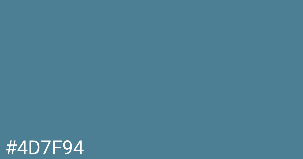 Hex color #4d7f94 graphic
