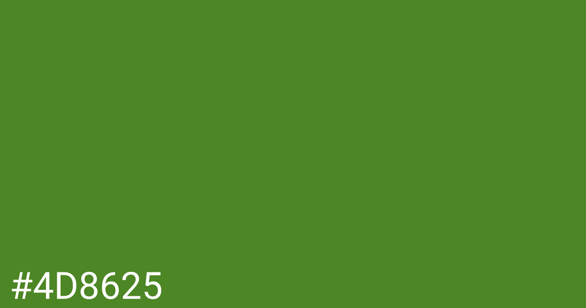 Hex color #4d8625 graphic