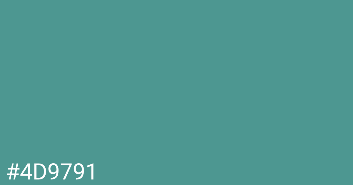 Hex color #4d9791 graphic