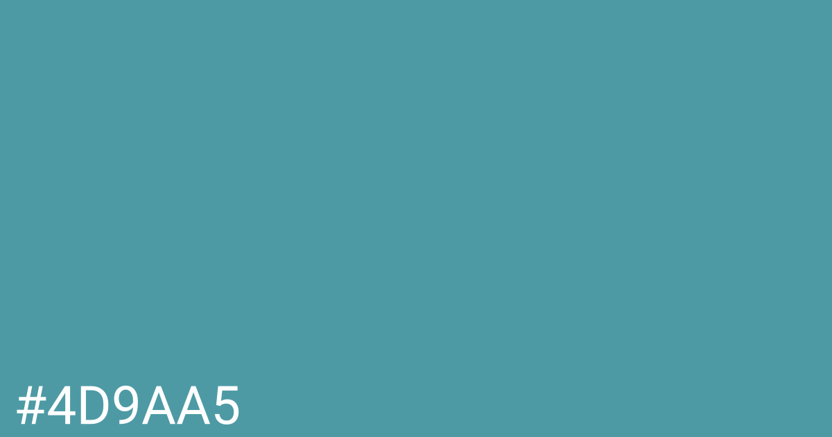 Hex color #4d9aa5 graphic