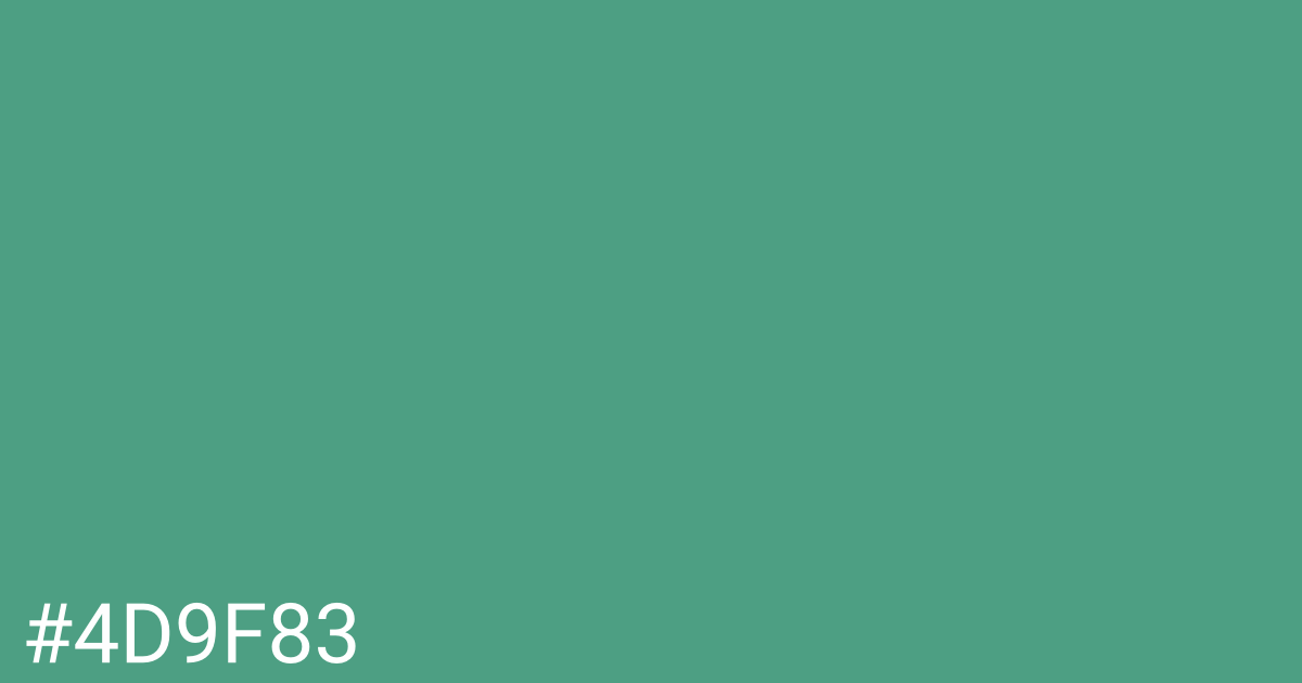 Hex color #4d9f83 graphic