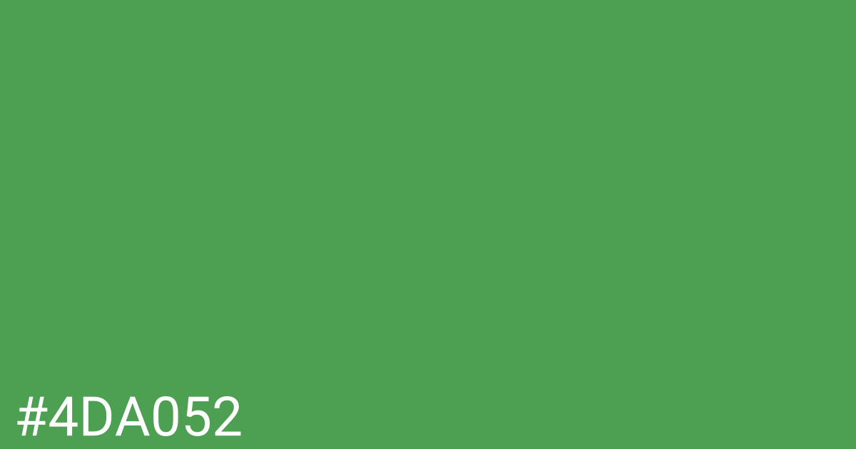 Hex color #4da052 graphic