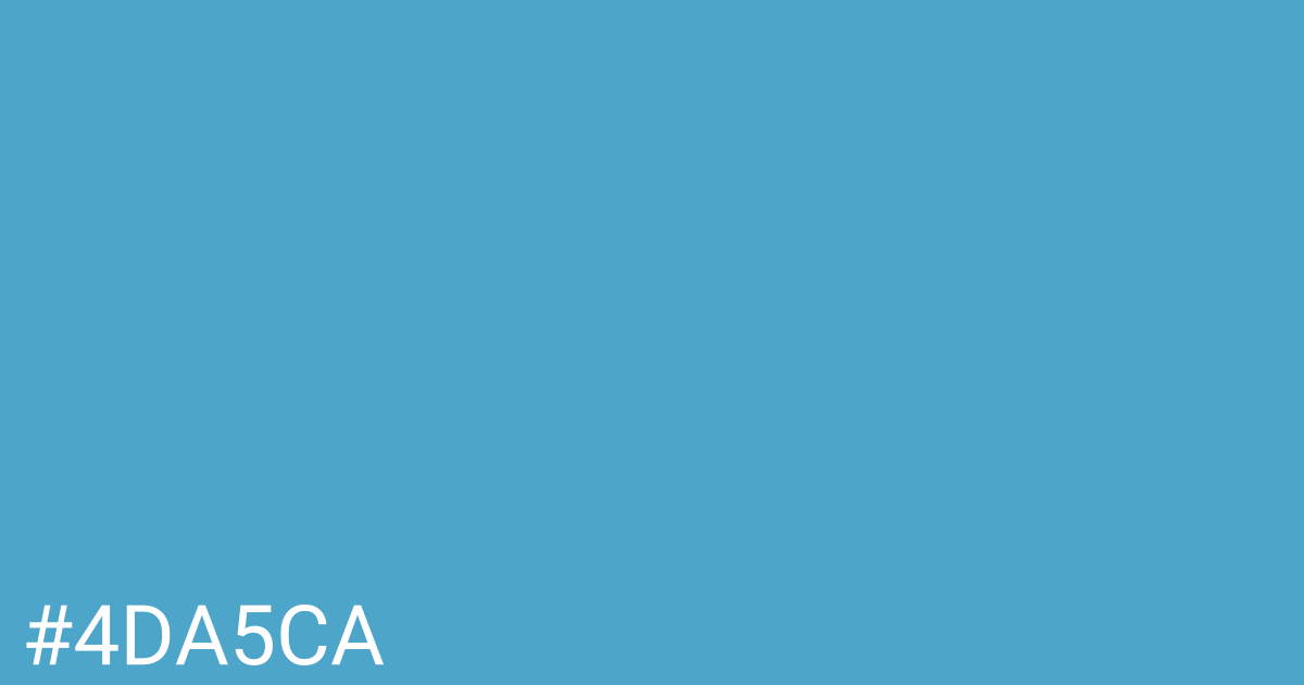 Hex color #4da5ca graphic