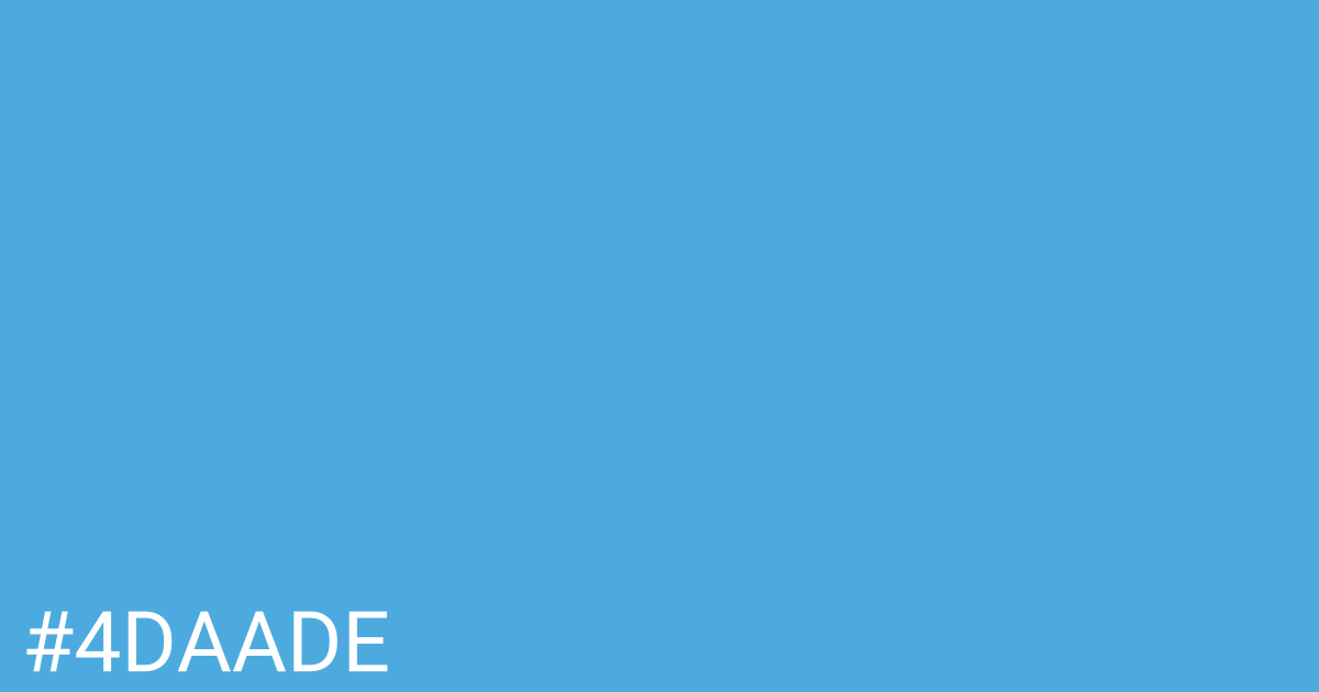 Hex color #4daade graphic