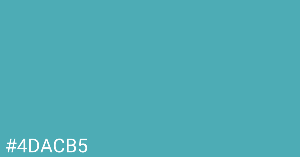 Hex color #4dacb5 graphic