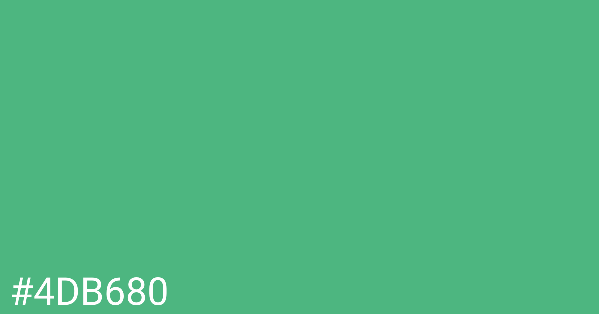 Hex color #4db680 graphic