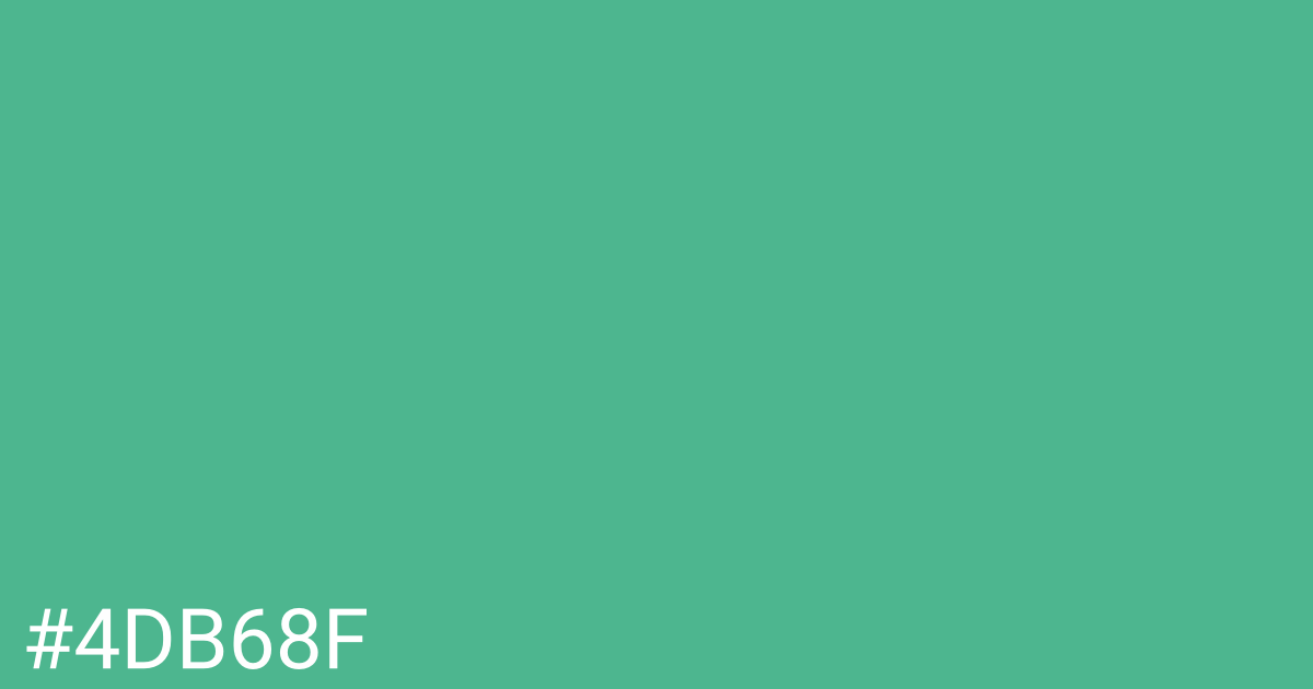 Hex color #4db68f graphic