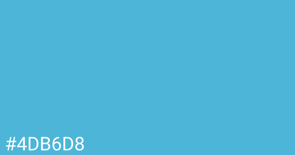 Hex color #4db6d8 graphic
