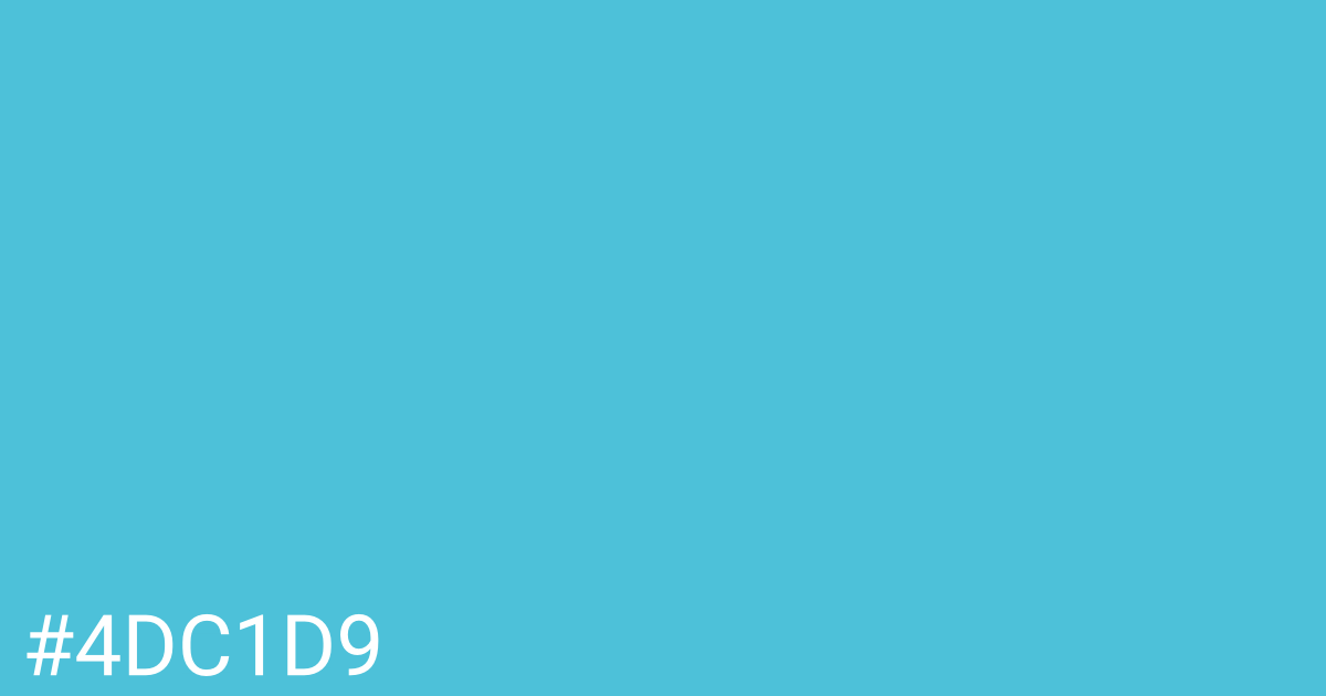 Hex color #4dc1d9 graphic
