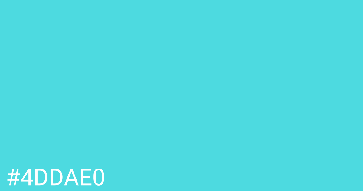 Hex color #4ddae0 graphic