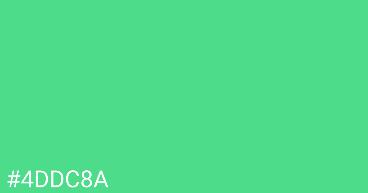 Hex color #4ddc8a graphic