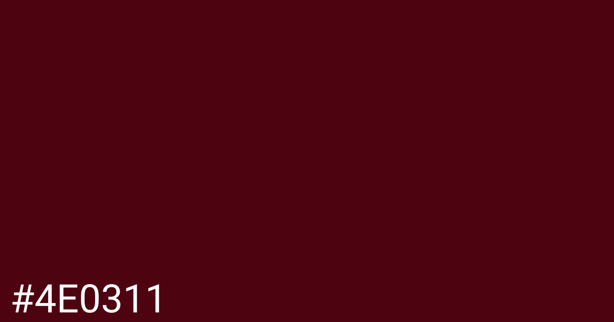 Hex color #4e0311 graphic