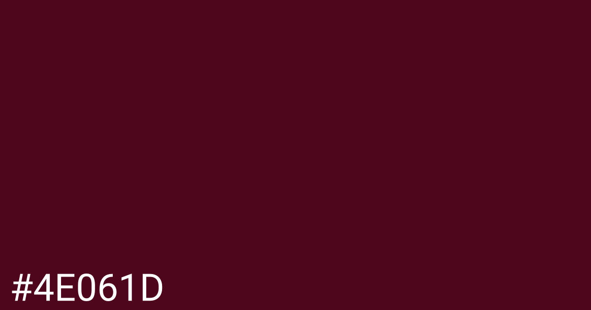 Hex color #4e061d graphic