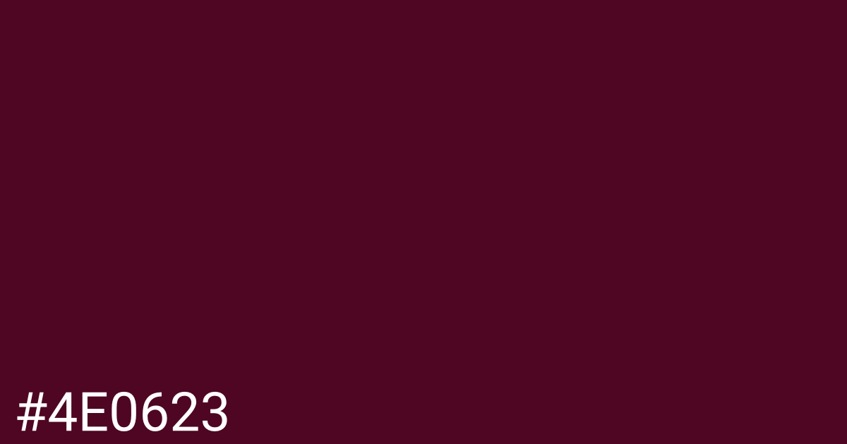 Hex color #4e0623 graphic