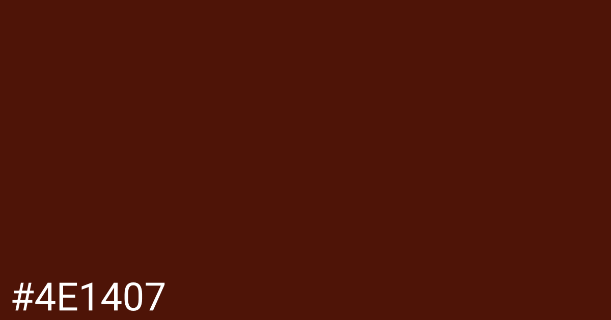 Hex color #4e1407 graphic