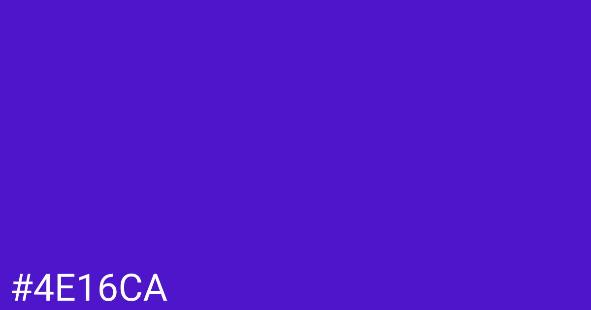 Hex color #4e16ca graphic