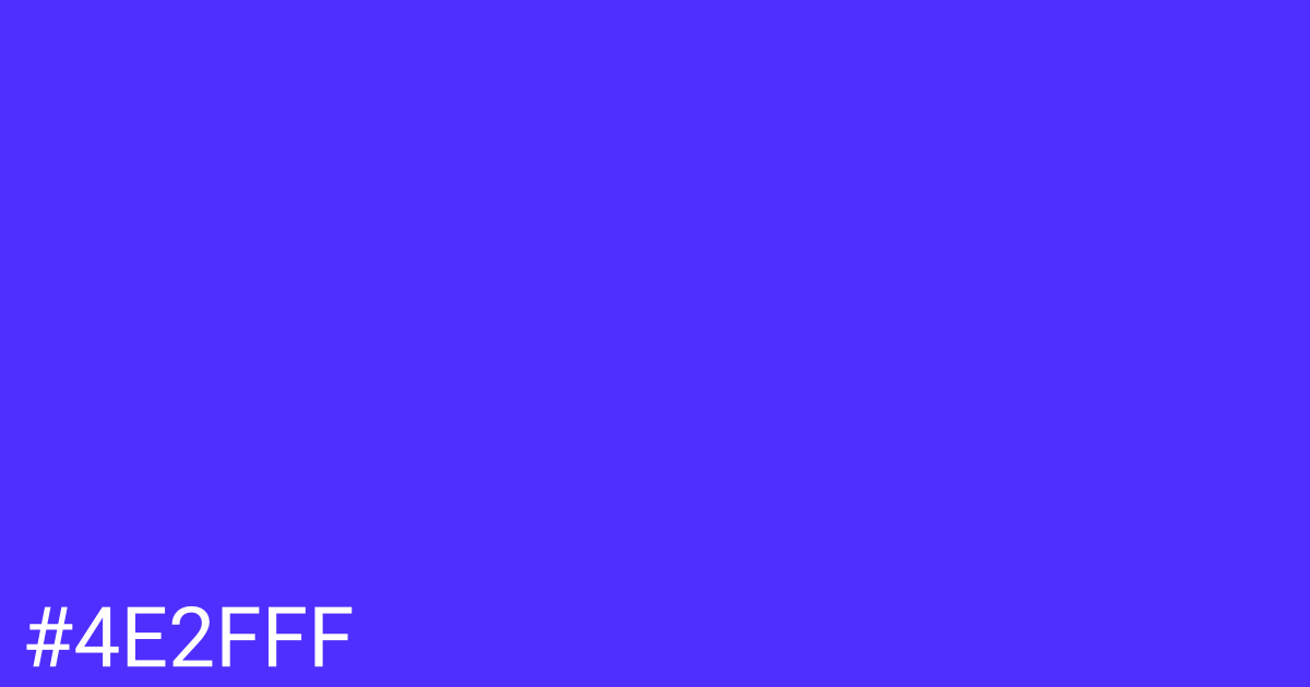 Hex color #4e2fff graphic