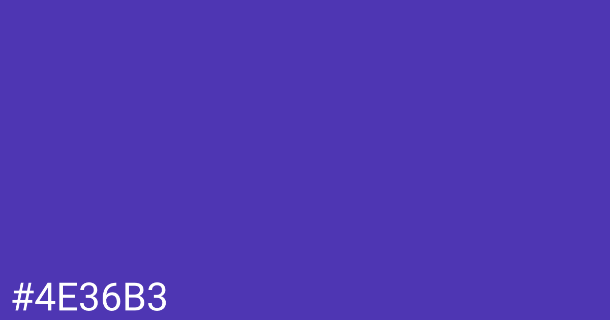 Hex color #4e36b3 graphic