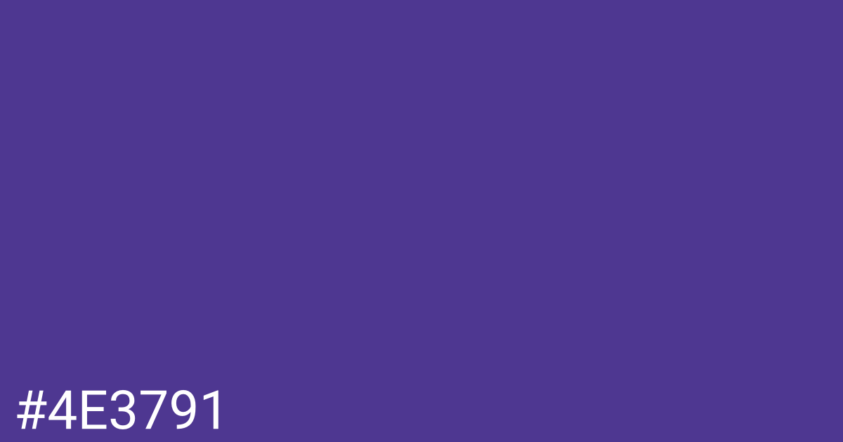 Hex color #4e3791 graphic