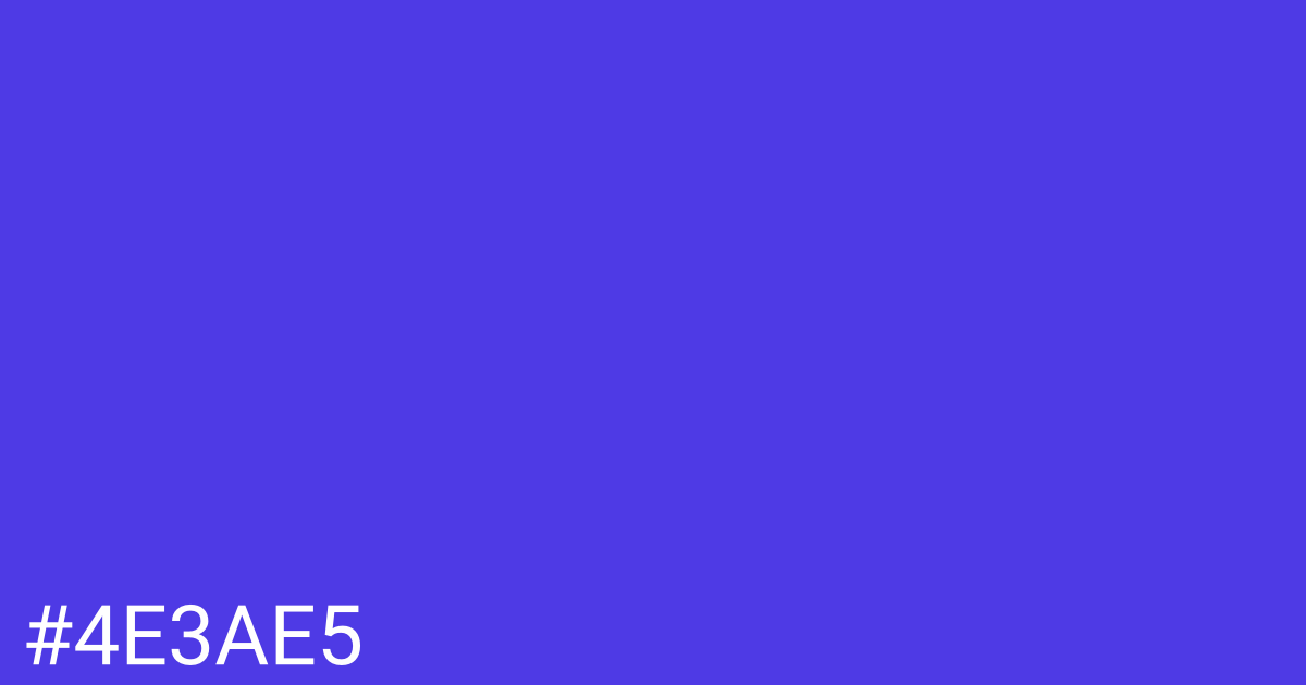 Hex color #4e3ae5 graphic