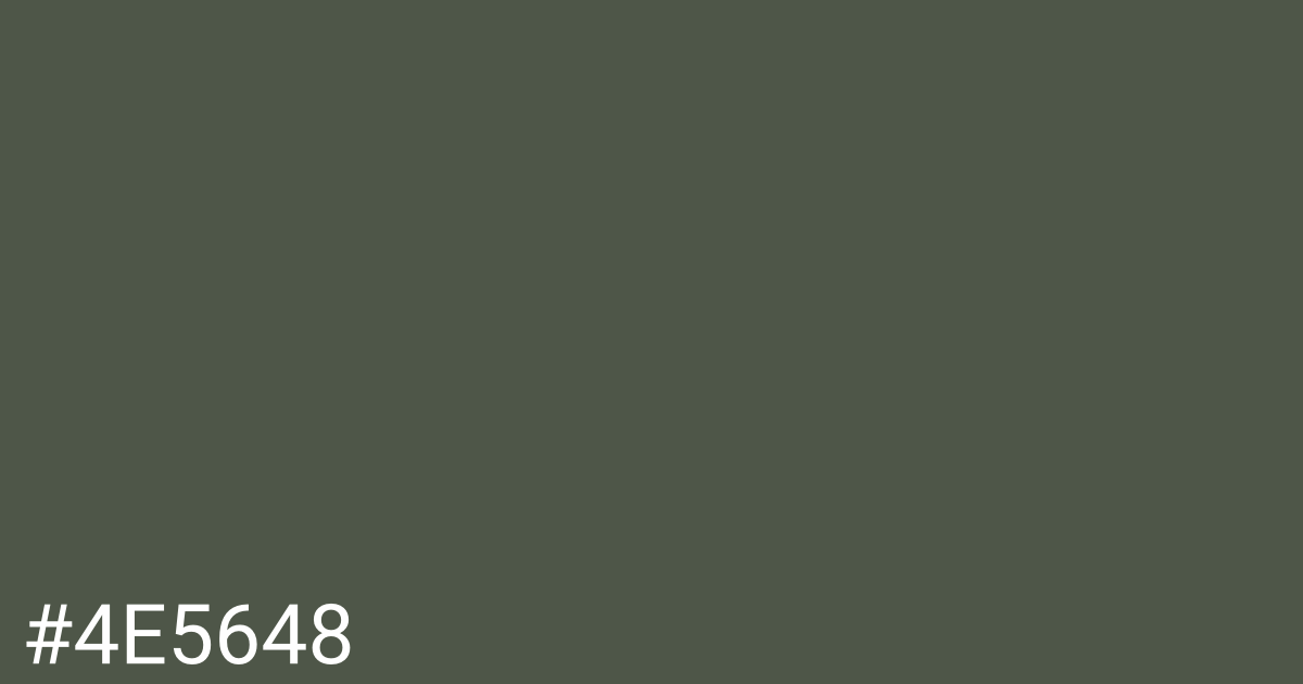 Hex color #4e5648 graphic