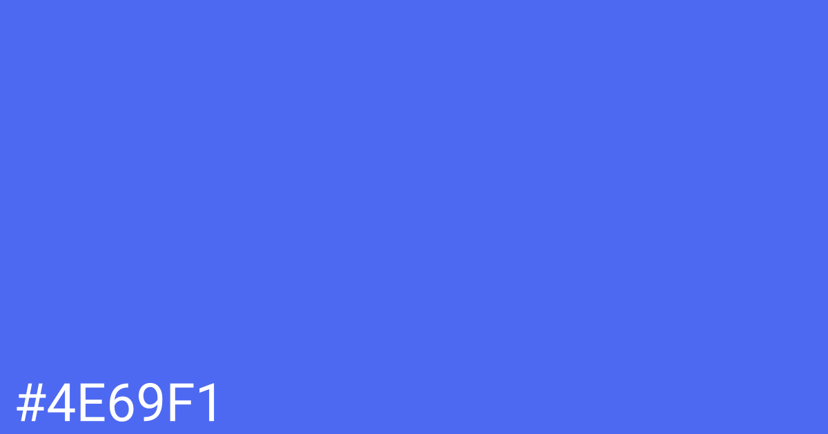 Hex color #4e69f1 graphic