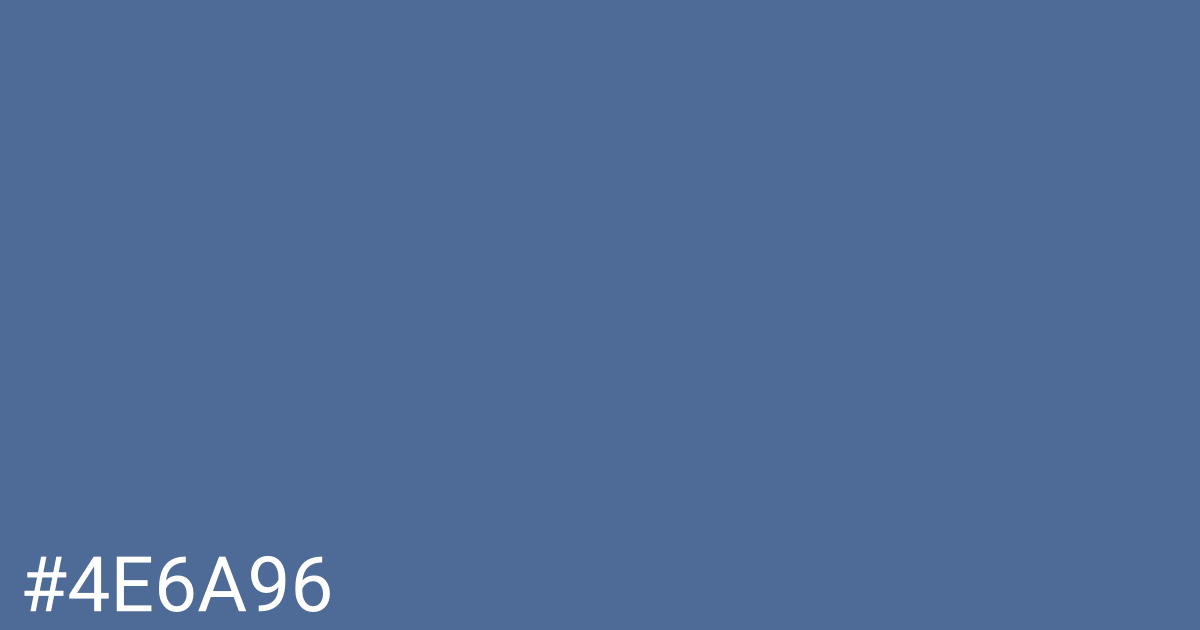 Hex color #4e6a96 graphic