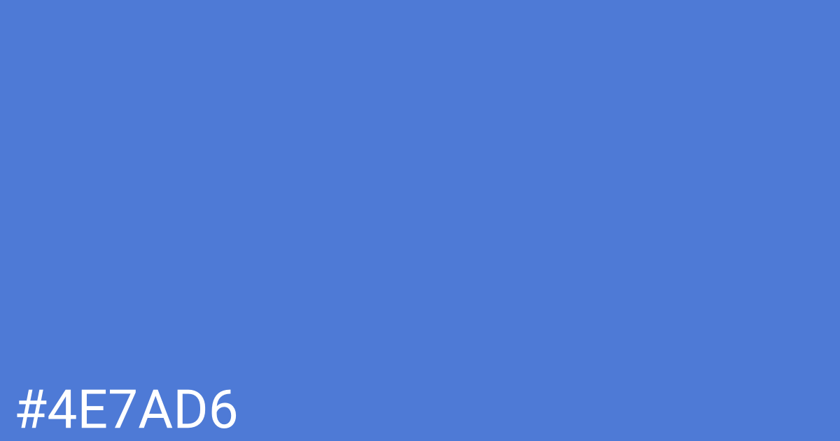 Hex color #4e7ad6 graphic