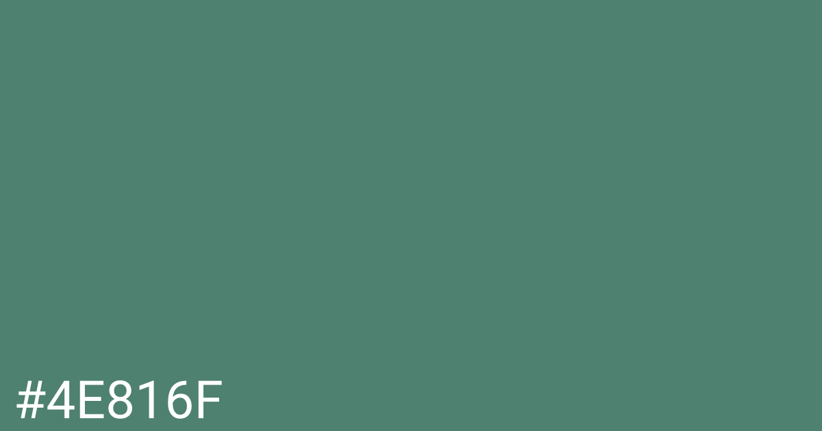 Hex color #4e816f graphic